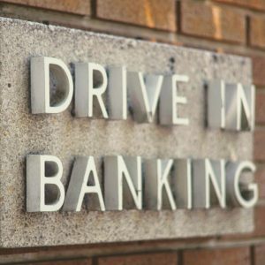 Drive Up Banking Sign